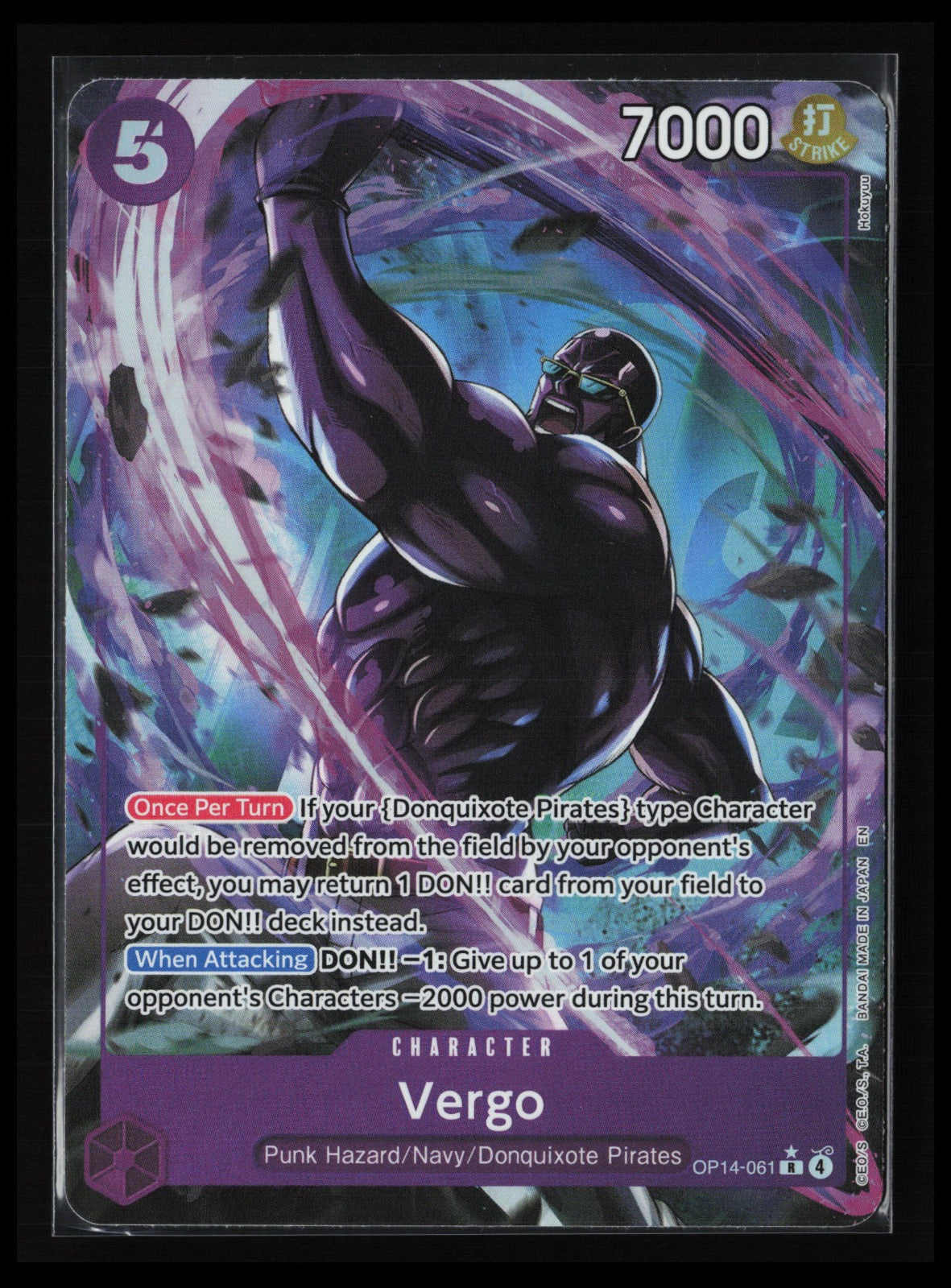 Vergo (Alternate Art) #OP14-061 One Piece The Azure Sea's Seven