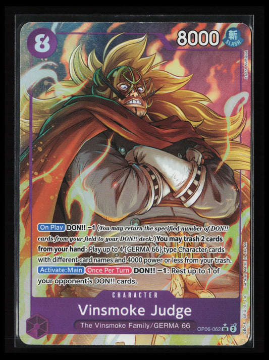 Vinsmoke Judge (Alternate Art) #OP06-062 One Piece Wings of the Captain