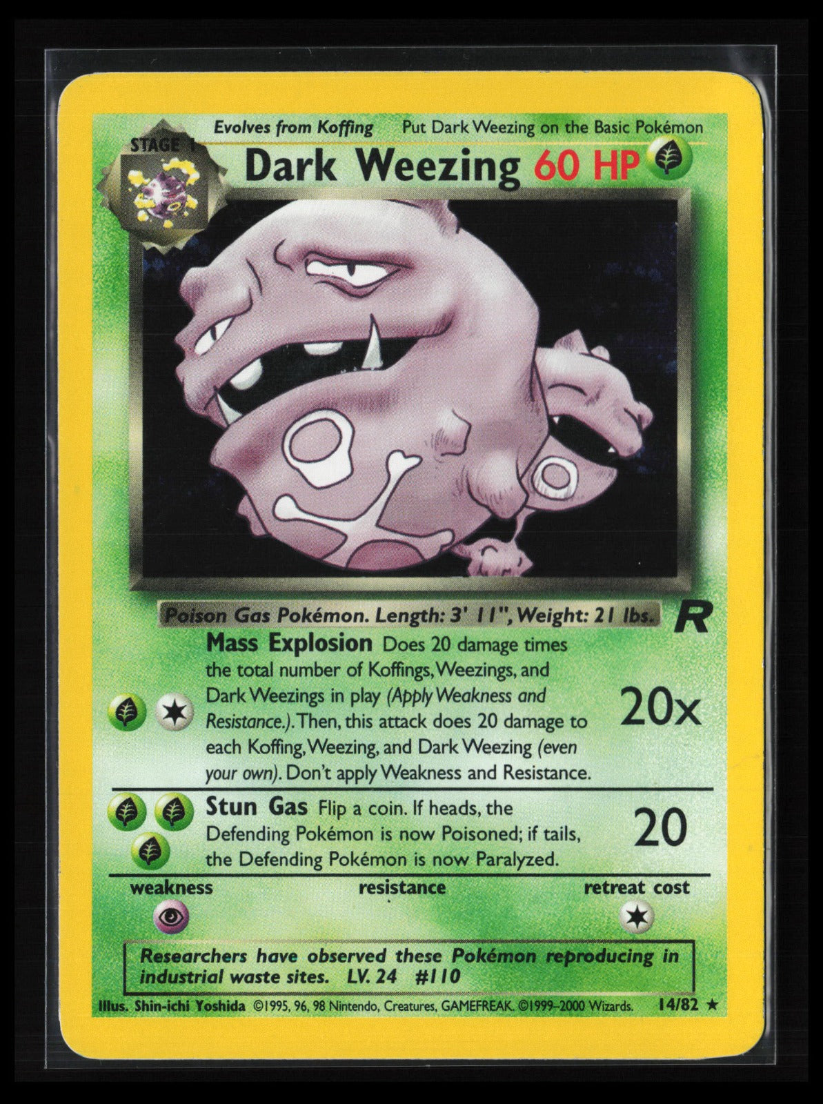 Dark Weezing (14) #14/82 Pokémon Team Rocket