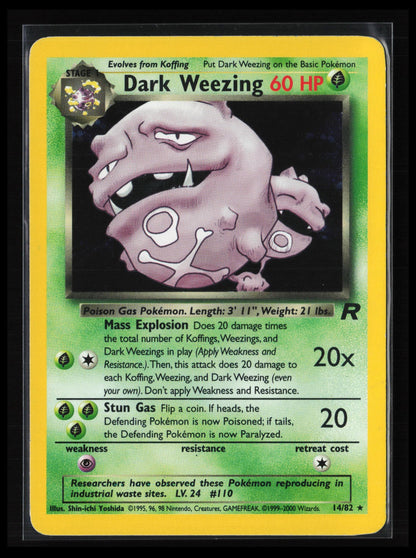 Dark Weezing (14) #14/82 Pokémon Team Rocket