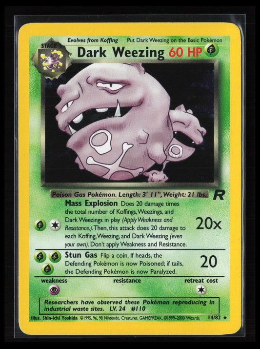 Dark Weezing (14) #14/82 Pokémon Team Rocket