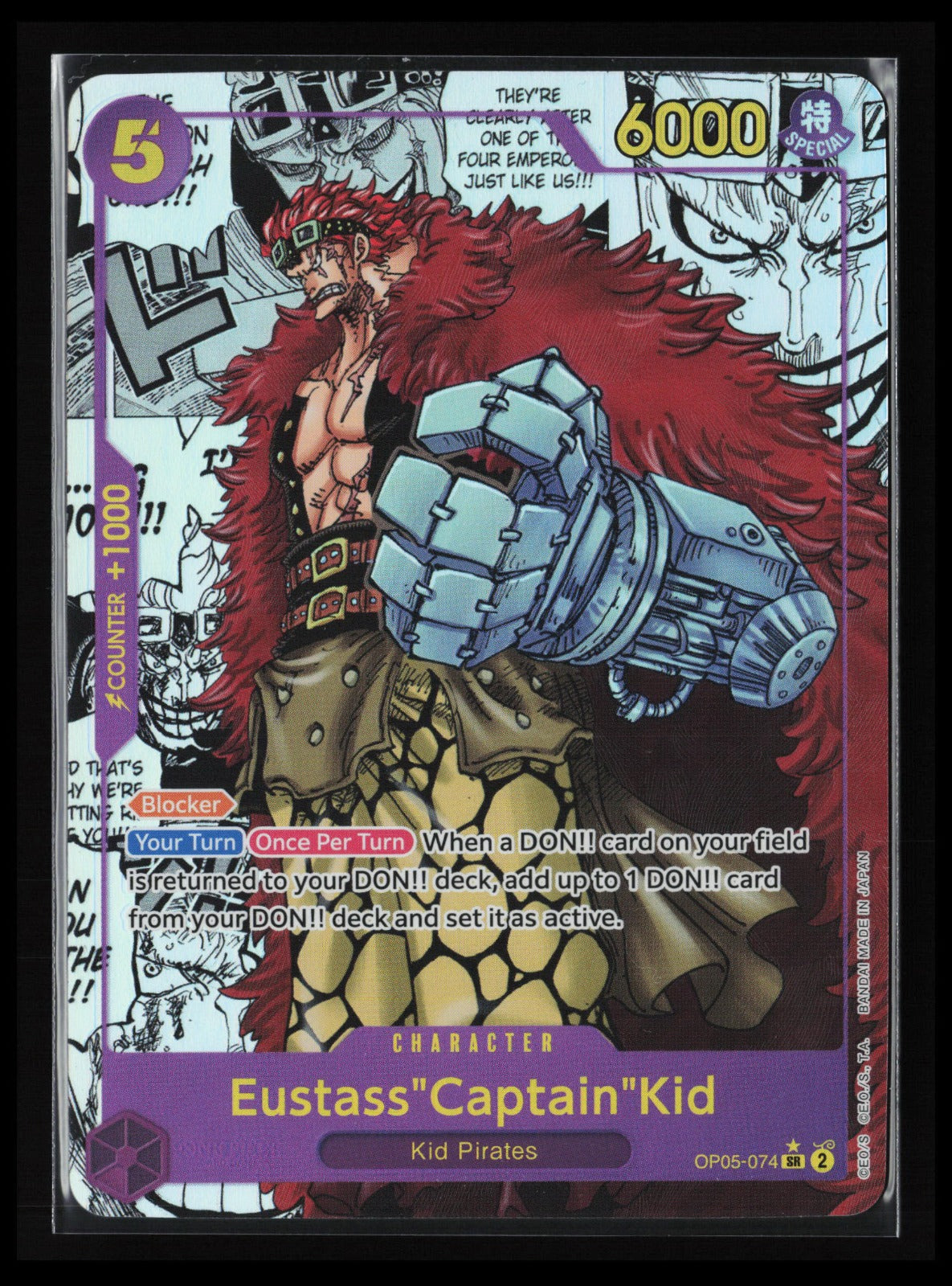 Eustass"Captain"Kid (Manga) #OP05-074 One Piece Premium Booster -The Best-