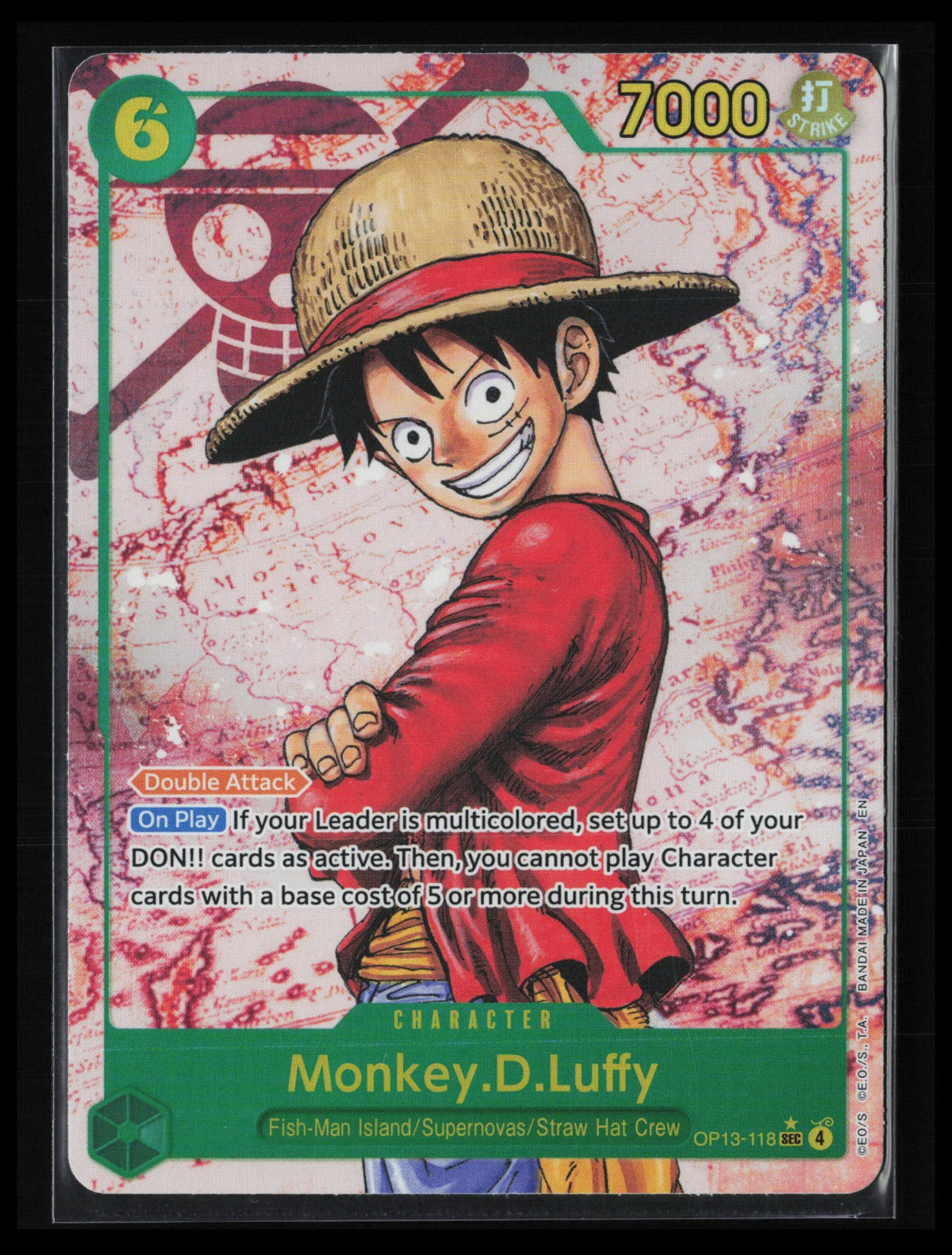Monkey.D.Luffy (118) (Parallel) #OP13-118 One Piece Carrying On His Will