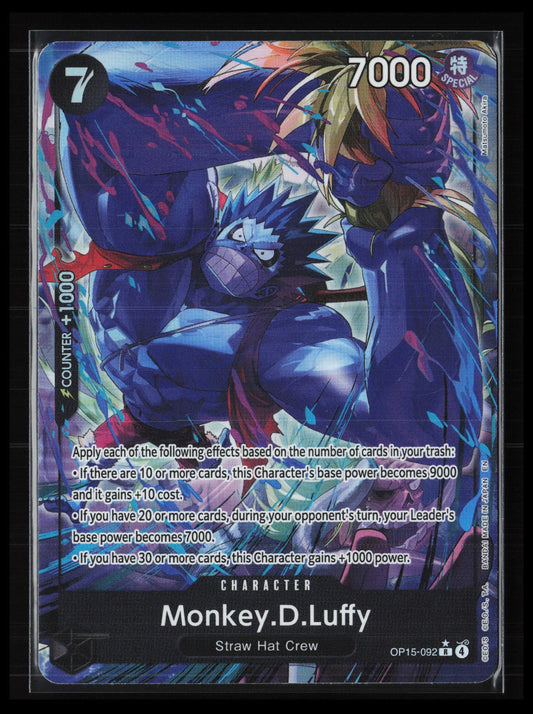 Monkey.D.Luffy (Alternate Art) #OP15-092 One Piece Adventure on Kami's Island