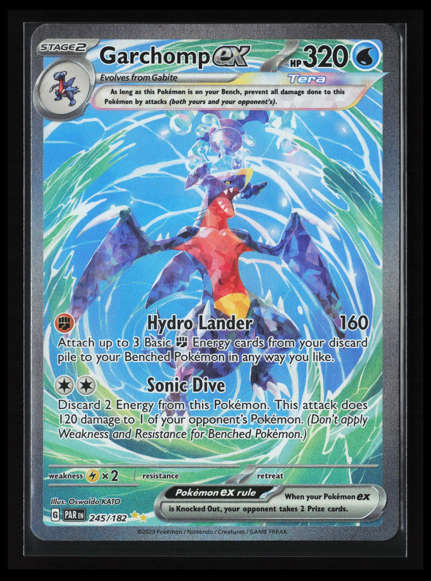Garchomp ex #245/182 Pokémon SV04: Paradox Rift