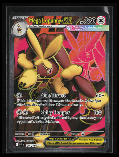 Mega Lopunny ex #115/094 Pokémon ME02: Phantasmal Flames