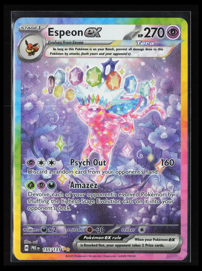 Espeon ex #155/131 Pokémon SV: Prismatic Evolutions