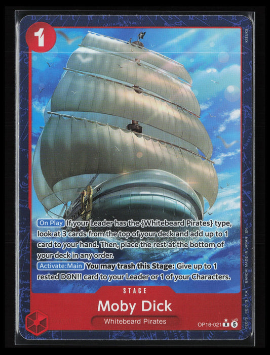 Moby Dick (Alternate Art) #OP16-021 One Piece The Time of Battle