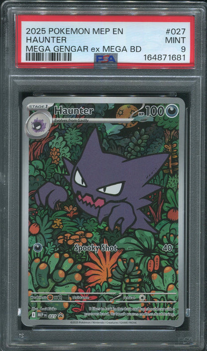 2025 Haunter #027 Pokémon Mega Evolution Promo (Mega Gengar ex Mega Battle Deck) - PSA 9