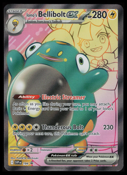 Iono's Bellibolt Ex #194 Pokemon Promo