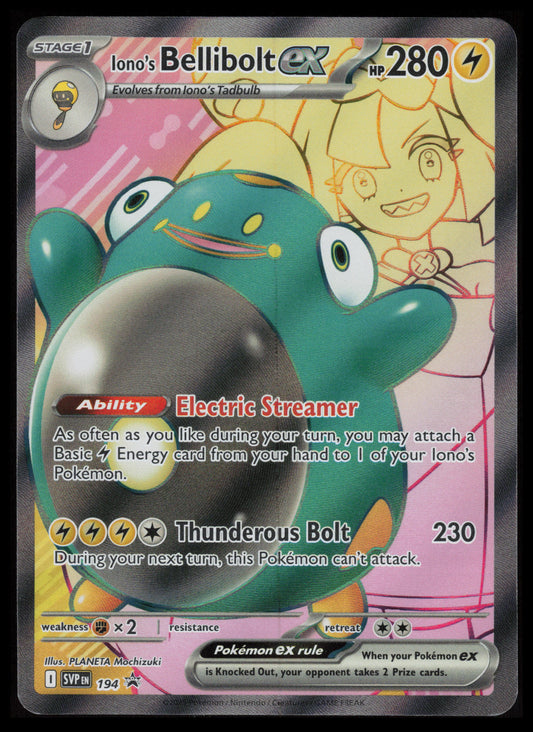 Iono's Bellibolt Ex #194 Pokemon Promo