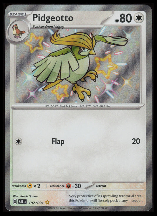 Pidgeotto #197 Pokemon Paldean Fates