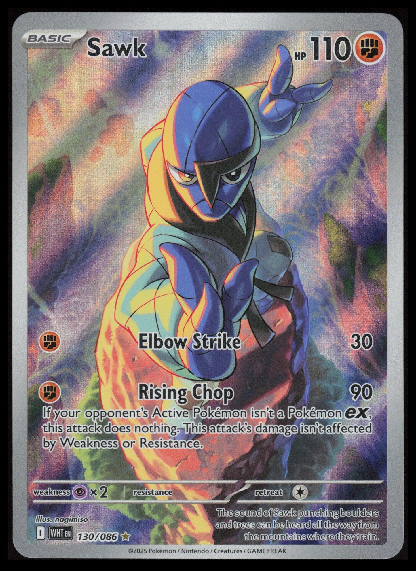 Sawk #130 Pokemon White Flare