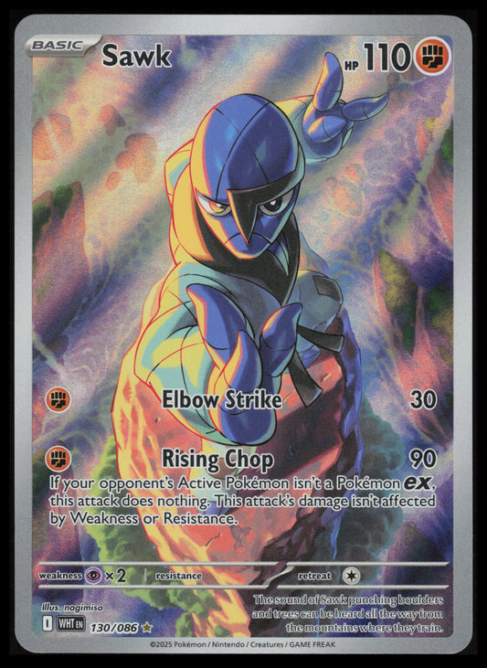 Sawk #130 Pokemon White Flare