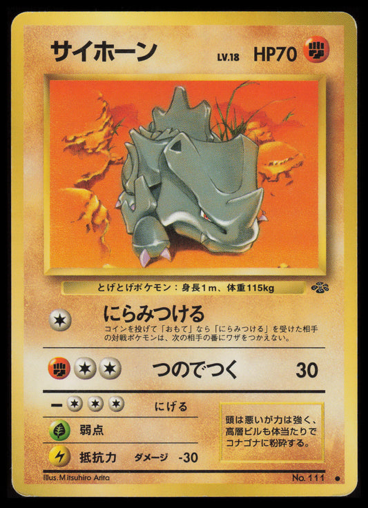 Rhyhorn Pokemon Japanese Jungle