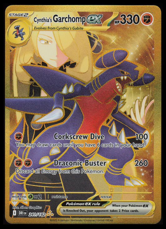 Cynthia's Garchomp ex #241 Pokemon Destined Rivals