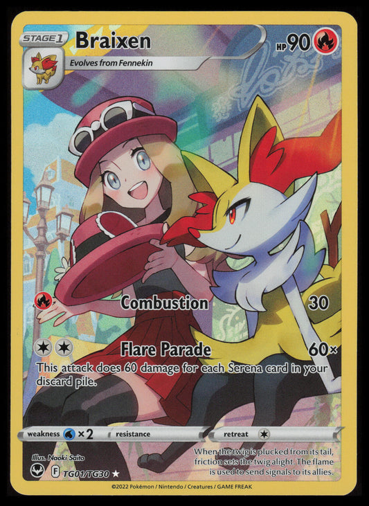 Braixen #TG01 Pokemon Silver Tempest