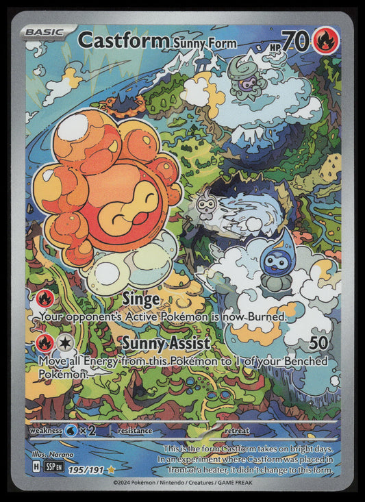 Castform Sunny Form #195 Pokemon Surging Sparks