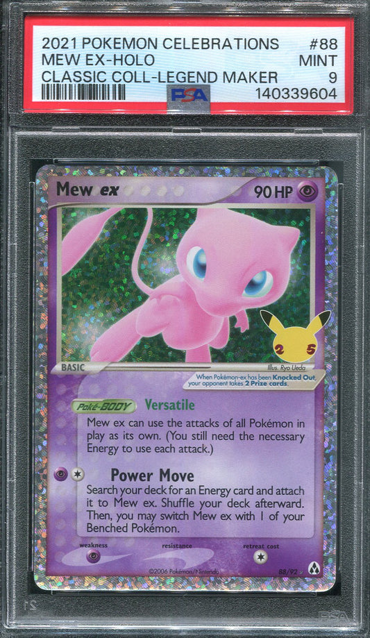 Mew EX #88 Pokemon Celebrations - PSA 9