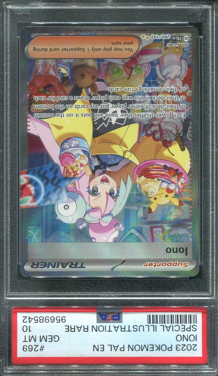 Iono #269 Pokemon Paldea Evolved - PSA 10