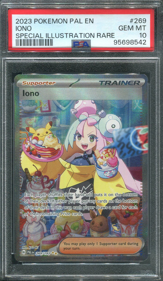 Iono #269 Pokemon Paldea Evolved - PSA 10