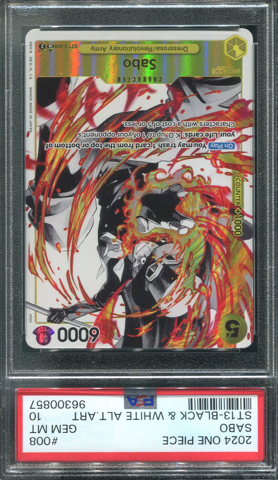 Sabo - Ultra Deck: The Three Brothers ST-13-008 - PSA 10