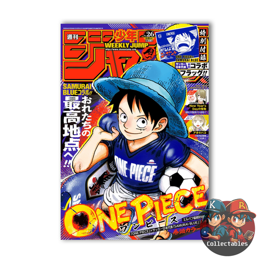 Weekly Shonen Jump 2026 #26 One Piece Football Collaboration Magazine Japanese
