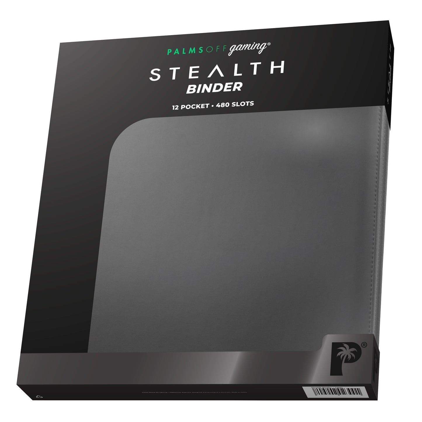 Stealth 12 Pocket Zip Binder - Black
