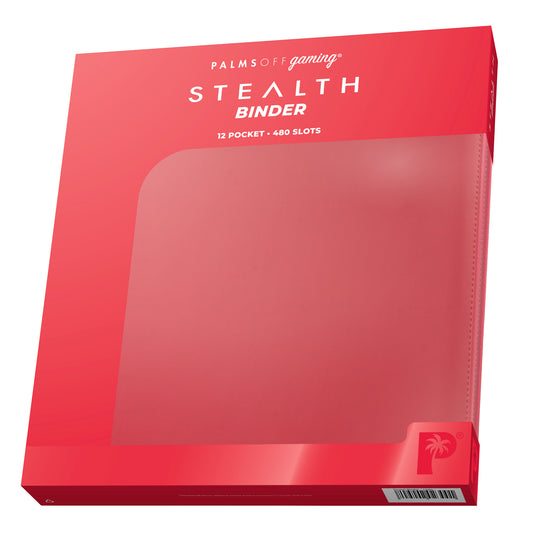 Stealth 12 Pocket Zip Binder - Red