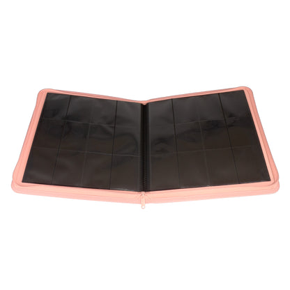 Stealth 12 Pocket Zip Binder - Pink
