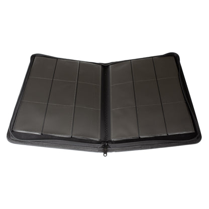 Stealth 9 Pocket Zip Binder - Black