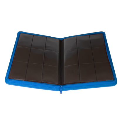 Stealth 9 Pocket Zip Binder - Blue