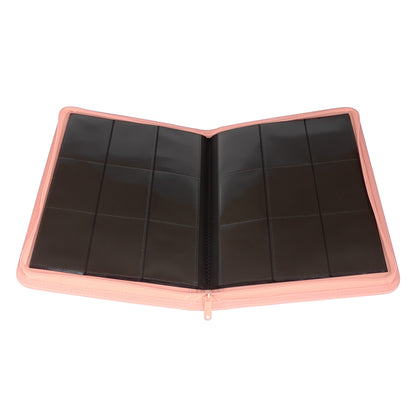 Stealth 9 Pocket Zip Binder - Pink