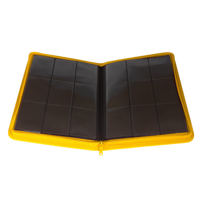 Stealth 9 Pocket Zip Binder - Yellow