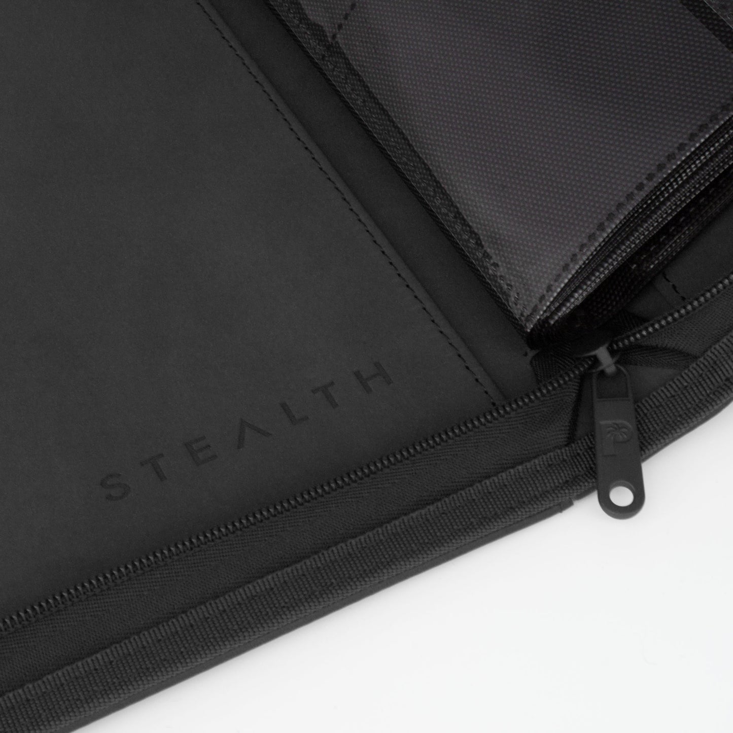 Stealth 12 Pocket Zip Binder - Black