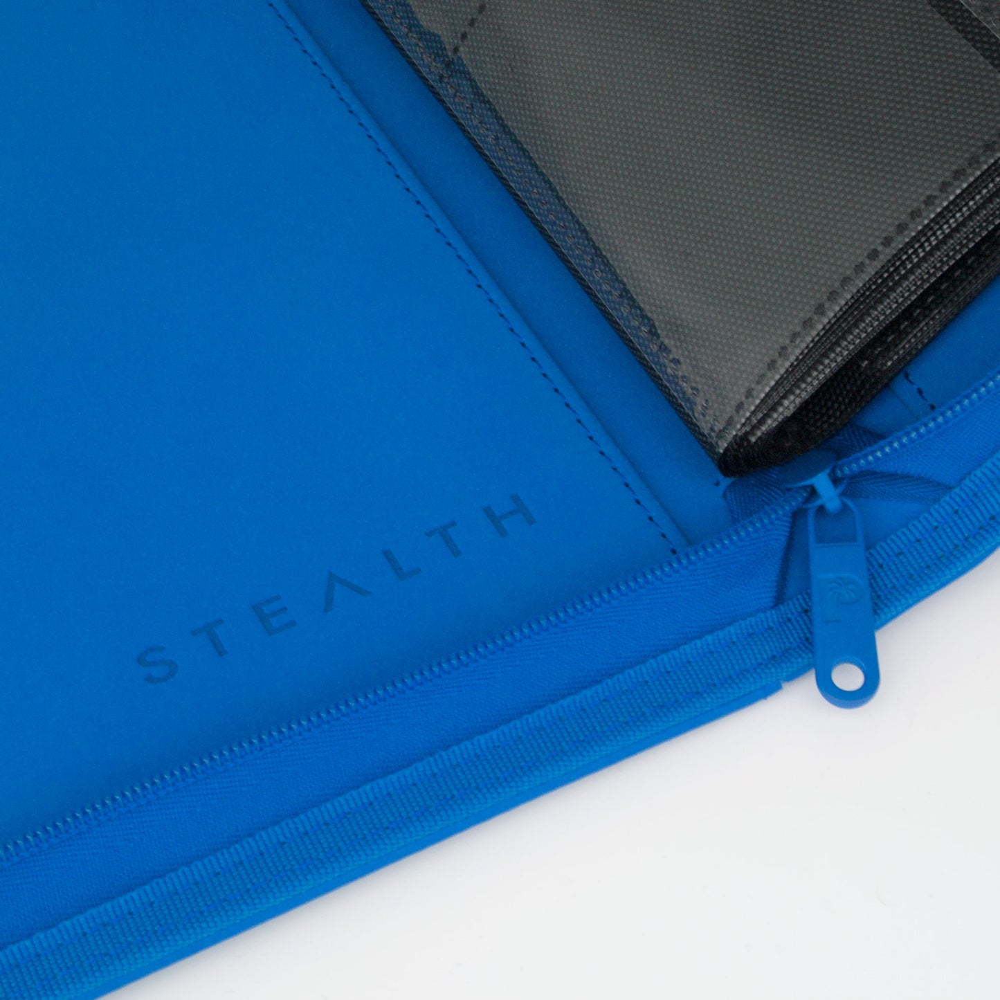 Stealth 12 Pocket Zip Binder - Blue