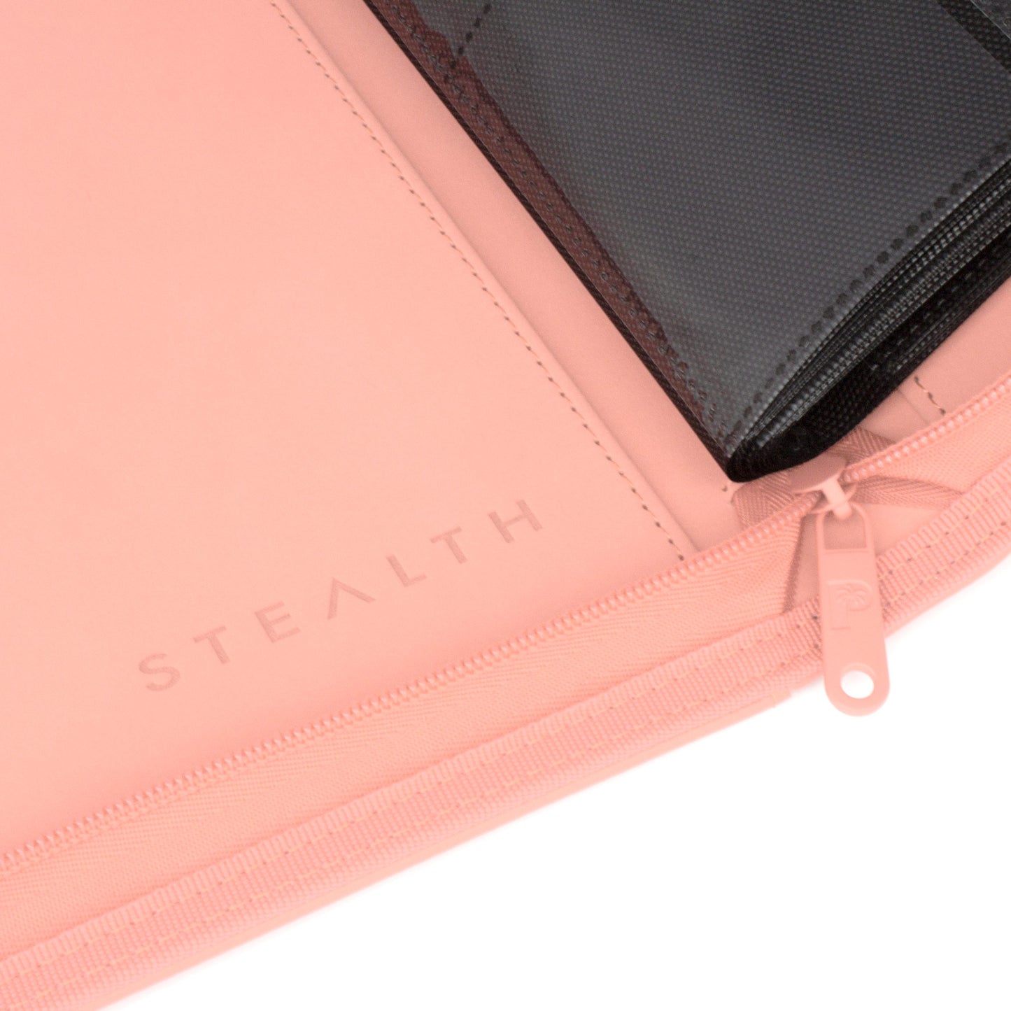 Stealth 12 Pocket Zip Binder - Pink
