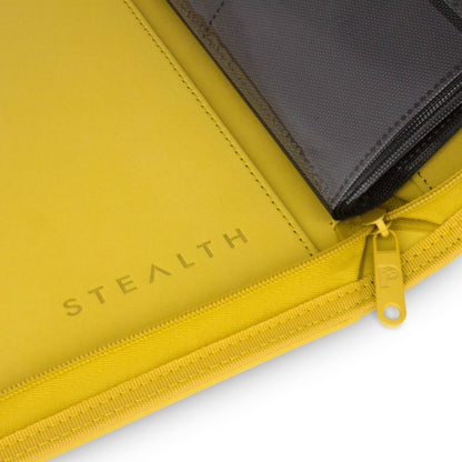 Stealth 12 Pocket Zip Binder - Yellow