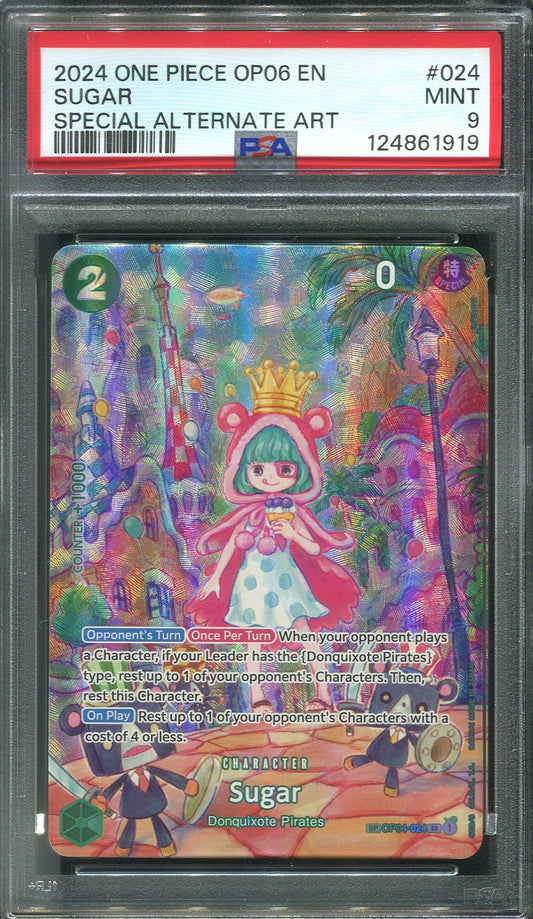 2024 Sugar OP04-024 SP One Piece TCG - PSA 9