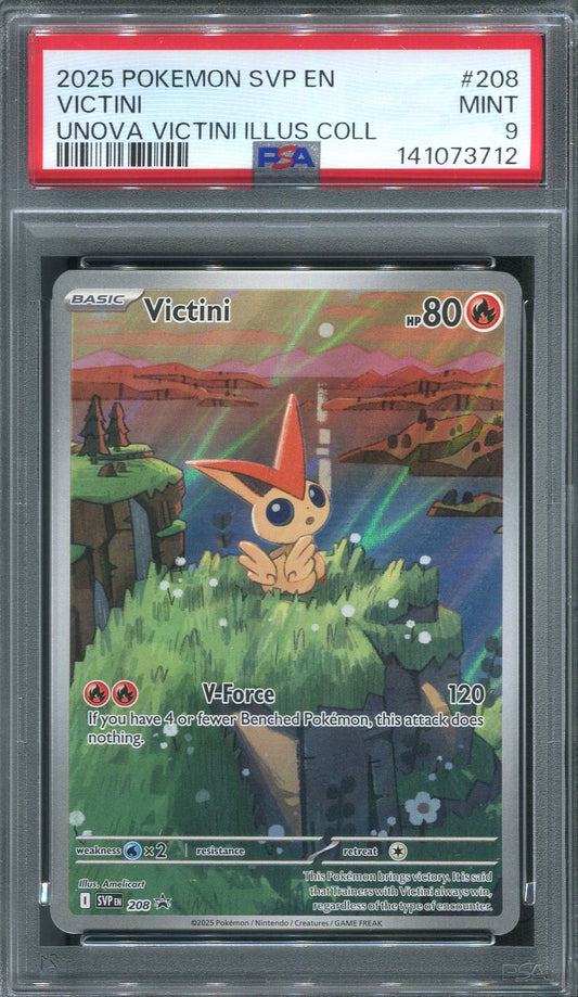 2025 Victini #208 Pokemon Promo - PSA 9